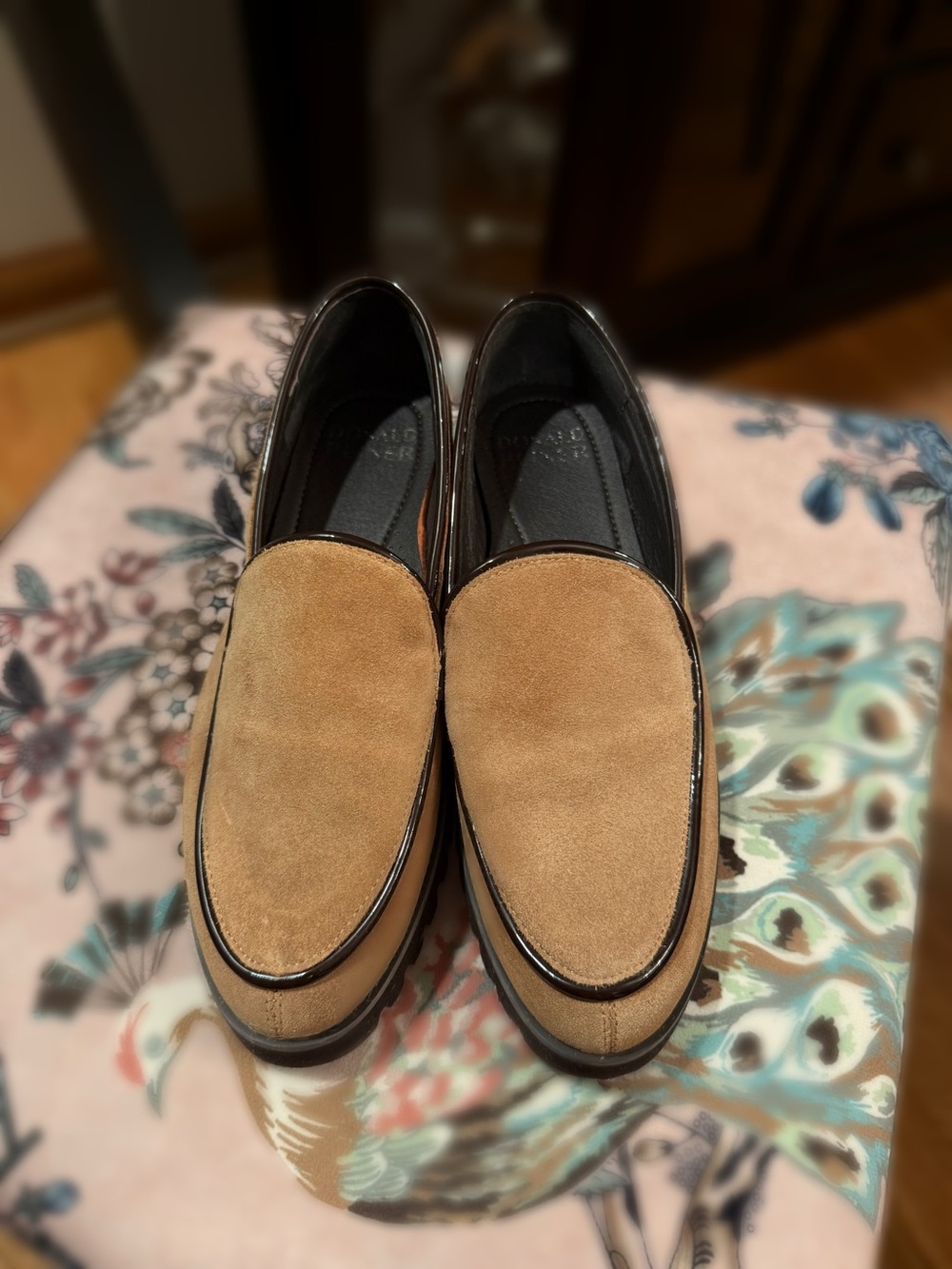 Women’s Tan Suede Loafers